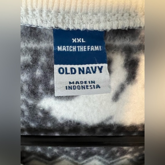 NWT Old Navy XXL fleece pajama romper - Picture 2 of 2